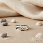 Load image into Gallery viewer, 925 Silver Square Gemstone Ring for Women | Daily Wear Jewelry