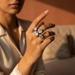 Load image into Gallery viewer, 925 Silver White Topaz Ring for Women | Gemstone Ring