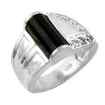 Load image into Gallery viewer, 925 Silver Black Onyx Ring | Men's Statement Jewelry