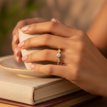 Load image into Gallery viewer, gold plating Ring with Cubic Zirconia Stones for Women | Daily Wear