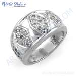 Load image into Gallery viewer, 925 sterling silver diamond ring, featuring a beautiful design, perfect for daily wear.