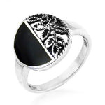将图像加载到图库查看器中, 925 Sterling Silver Black Onyx Ring for Women | Statement Jewelry