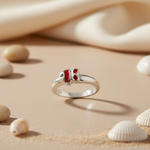 将图像加载到图库查看器中, 925 Silver Red Stone Ring for Women | Gift Jewelry
