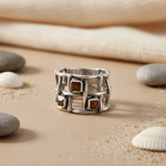 将图像加载到图库查看器中, 925 Silver Garnet Gemstone Ring for Women | Statement Jewelry