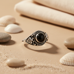 Load image into Gallery viewer, 925 Silver Onyx Ring for Women | Gemstone Ring