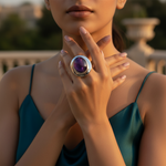 Load image into Gallery viewer, 925 Silver Purple Gemstone Ring for Women | Statement Jewelry
