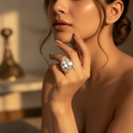 Load image into Gallery viewer, 925 Silver White Quartz Ring for Women | Statement Jewelry