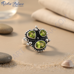 Load image into Gallery viewer, 925 Silver Peridot Ring for Women | Gemstone Jewelry