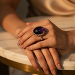 Load image into Gallery viewer, 925 Silver Oval Rose Quartz Ring | Women's Gemstone Jewelry