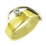 Load image into Gallery viewer, 925 gold plating Plated Silver Ring with Stone for Women | Gift Ring