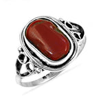 Load image into Gallery viewer, 925 Sterling Silver Red Jasper Ring for Women | Gemstone Jewelry