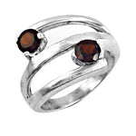 将图像加载到图库查看器中, 925 Silver Garnet Gemstone Ring for Women | Gift Jewelry