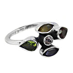 Load image into Gallery viewer, 925 Silver Gemstone Flower Ring for Women | Gift Jewelry