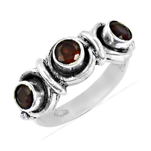 925 silver garnet gemstone ring for women | gift jewelry