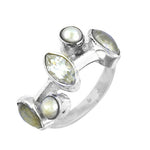 将图像加载到图库查看器中, 925 Sterling Silver Gemstone Ring | Women's Fashion Ring