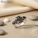 Load image into Gallery viewer, 925 Silver Smoky Quartz Ring for Women | Statement Jewelry