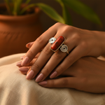将图像加载到图库查看器中, 925 Silver Coral Ring for Women | Gemstone Jewelry Gift