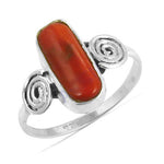 将图像加载到图库查看器中, 925 Silver Coral Ring for Women | Gemstone Jewelry Gift