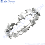 Load image into Gallery viewer, Sterling silver star ring, elegant and stylish jewelry for women, detailed design and craftsmanship.