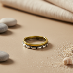 将图像加载到图库查看器中, Silver and gold plating Spinner Ring for Women | Anxiety Relief Ring