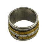 Load image into Gallery viewer, 925 Silver & gold plating Spinner Ring for Women | Anxiety Relief