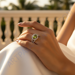 Load image into Gallery viewer, 925 Sterling Silver Peridot Ring for Women | Gemstone Jewelry