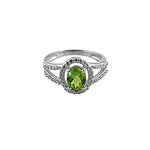 Load image into Gallery viewer, 925 Sterling Silver Peridot Ring for Women | Gemstone Jewelry
