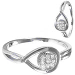 将图像加载到图库查看器中, 925 Silver Diamond Cluster Ring for Women | Elegant Jewelry