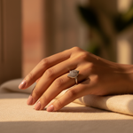 将图像加载到图库查看器中, 925 Silver Leaf Ring with Cubic Zirconia | Women's Ring