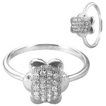 将图像加载到图库查看器中, 925 Silver Cubic Zirconia Flower Ring for Women | Gift Jewelry