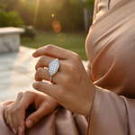 将图像加载到图库查看器中, 925 Sterling Silver Pave Ring for Women | Gift Jewelry