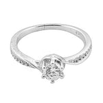 将图像加载到图库查看器中, 925 Silver Cubic Zirconia Ring for Women | Engagement Gift