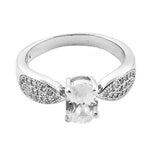将图像加载到图库查看器中, 925 Silver White Gemstone Ring for Women | Daily Wear