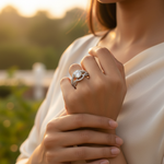 将图像加载到图库查看器中, 925 Silver Cubic Zirconia Ring for Women | Engagement Ring