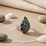 Load image into Gallery viewer, 925 Silver Multi-Gemstone Ring for Women | Cocktail Ring