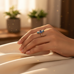 Load image into Gallery viewer, 925 Silver Marquise Blue Stone Ring for Women | Gift Jewelry