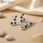 Load image into Gallery viewer, Silver Sapphire Jewelry Set for Women | Gift for Her