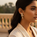 Load image into Gallery viewer, gold plating-Tone Crystal Arrow Earrings & Brooch Set | Gift for Her