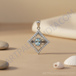 Load image into Gallery viewer, 925 Silver Gemstone Pendant Earrings Ring Set for Women