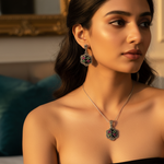 Load image into Gallery viewer, 925 Silver Gemstone Ring & Earrings Set for Women | Gift Jewelry