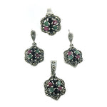 Load image into Gallery viewer, 925 Silver Gemstone Ring & Earrings Set for Women | Gift Jewelry