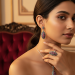 Load image into Gallery viewer, 925 Silver Ruby Jewelry Set | Earrings, Ring & Pendant - Women's Gift