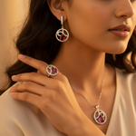 Load image into Gallery viewer, 925 Silver Ruby Jewelry Set for Women | Gift Idea