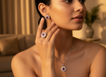 Load image into Gallery viewer, 925 Silver Ruby Flower Jewelry Set | Women's Gift