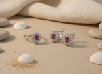 Load image into Gallery viewer, 925 Silver Ruby Flower Jewelry Set | Women's Gift