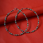 Load image into Gallery viewer, 925 Silver Anklet with Faceted Gemstones | Handcrafted Boho Jewelry