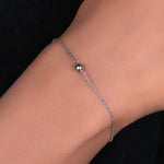 将图像加载到图库查看器中, 925 Silver Ball Bead Anklet for Women | Delicate Foot Jewelry