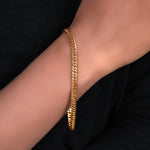 Load image into Gallery viewer, 18K Gold Plated Curb Chain Bracelet | Men & Women | Daily Wear