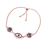 Load image into Gallery viewer, Rose gold plating Evil Eye Bracelet for Women | Protection Jewelry