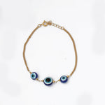Load image into Gallery viewer, gold plating Evil Eye Charm Bracelet for Women | Protection Jewelry